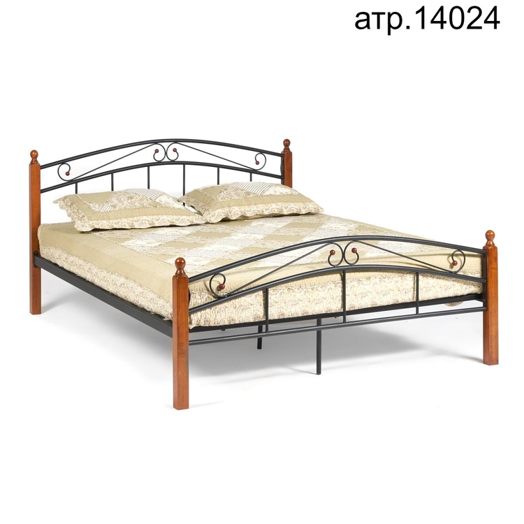 Двуспальная кровать AT-8077 Wood slat base (14024) в Севастополе